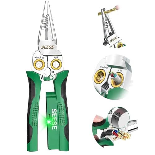 8-in-1 wire stripper pliers, compact