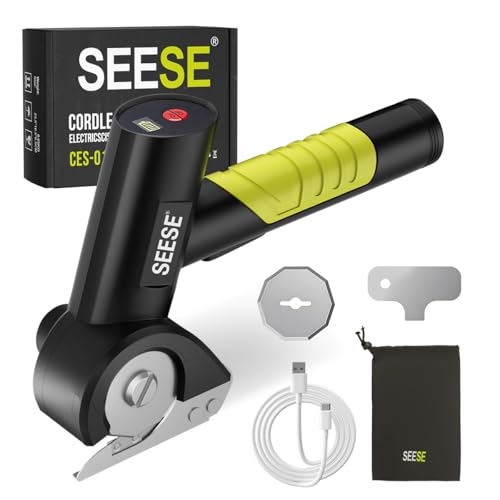 Cordless electric scissors for cardboard