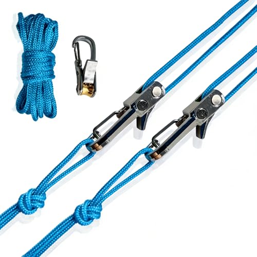 Rope tightening tool with cam buckle, 3 pack